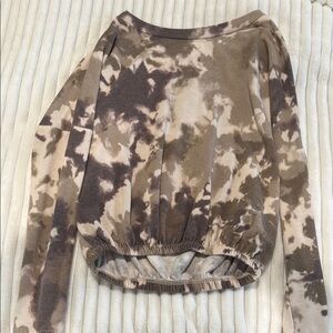 Stylish Tie-Dye Long Sleeve Top